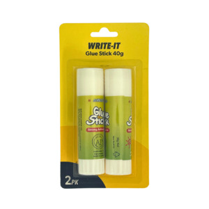 Write It: W-it Glue Stick 2pk - 40g