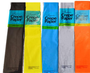 Clearance: Crepe Paper 2mx500mm Assorted**