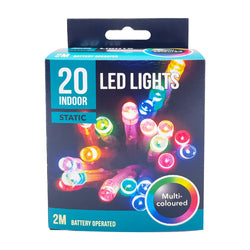 Indoor LED Multi-Colour Lights 20pk