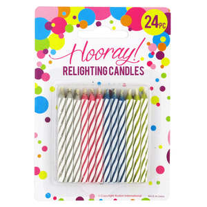 Balloon Candle Sale: Hooray Relighting Candles  24pcs