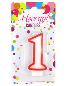 Hooray Numerical Candle - No1
