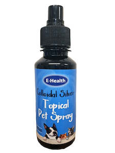 Colloidal Silver For Pets Animals: Colloidal Silver Topical Pet Spray 125ml