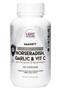 Most Popular: Horseradish Garlic and Vitamin C 120s