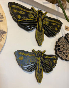 Products: Hand carved Puriri moths set Epic Aotearoa