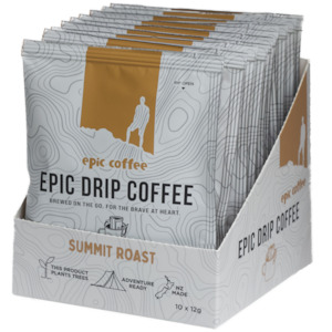 WS Coffee Carton: Carton of 12 Summit Roast Drip Filters 10 Pack