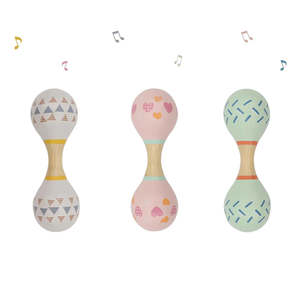 Baby: Wooden Maraca Rattles