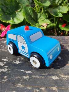 Wooden Vehicles: Wooden Police Car
