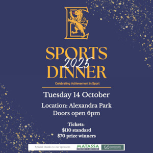 Sports Awards Dinner 2025 (1x standard ticket) – Epsom Girls Grammar
