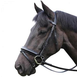 Horseware Bridal: Mark Todd Patent Leather Dressage Bridle