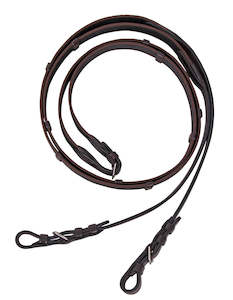 Horseware Bridal: Cavallino sure grip reins, sure grip buckle end