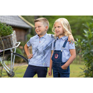 Rider Kidswear: HKM HORSE ANATOMY POLO SHIRT