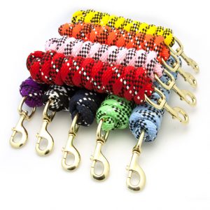 Halters Leads: KM ELITE 7FT COTTON DOUBLE BRAID LEAD ROPE