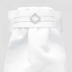 Stock Pins: DIAMANTE DIAMOND DELUXE READY-TIED STOCK