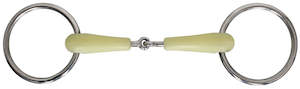 Bits Accesories: Platinum apple mouth jointed snaffle