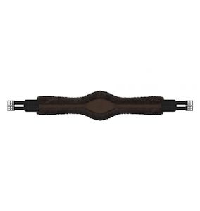 Girths Accessories: MATTES lambskin anatomic long-girth SLIM-LINE, brown