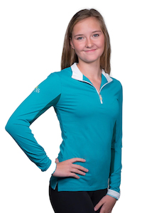 Products: Marine Green With White Trim UV Protective Shirt – Equestrio Style