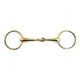 Gold Brass Loose Ring Snaffle Bit - Equine 9