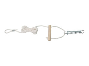 OZtrail Single 6mm Guy Rope Set with Wooden Adjuster & Spring - 7 m
