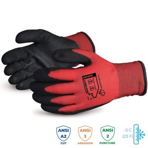 Winter-Lined Nylon Gloves 5°C with PVC Palm (A3 Cut) - SNTAPVC – ergogo