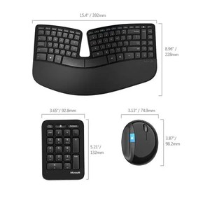 Microsoft sculpt keyboard, mouse and numeric pad combo – ergogo