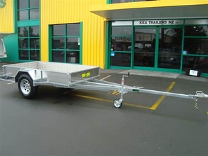 Trailers: Kea K844XEXT.DB Single Axle Heavy Duty Trailer with Extendable Drawbar
