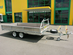 Trailers: Kea KC1268 Flat Deck Tandem Trailer