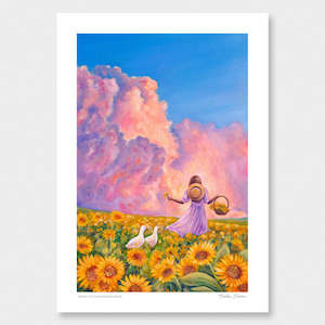 Art Print: Where The Sunflowers Grow