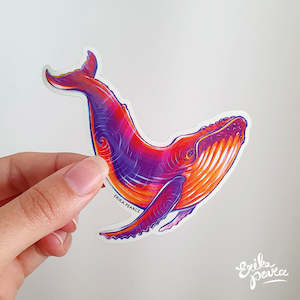 Stickers: Sunset Whale Sticker