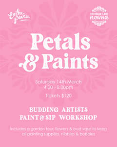 Petals & Paints Workshop - Saturday 14th March 2026