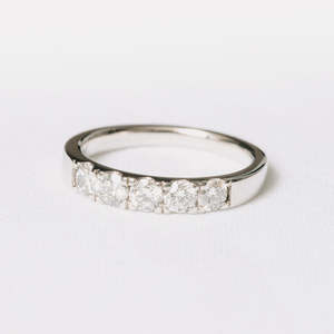 Wedding Rings: Micro Claw 5 Stone