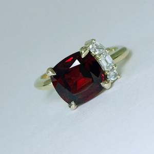 In Stock: Asymmetric Garnet Cluster