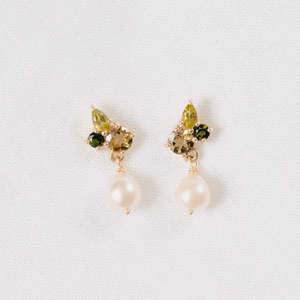Earrings: Green Posy Earrings