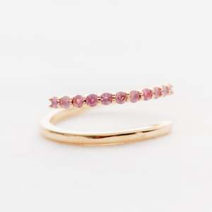 Loose Gemstones: Pink Spinel Wrap Ring