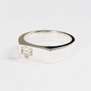 Silver: Rectangle Crest Signet