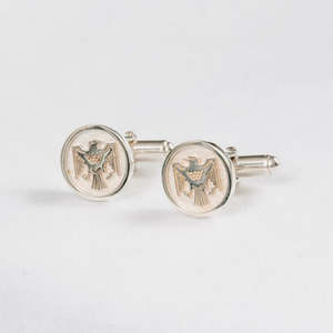 Silver: St John's Crest Cufflinks