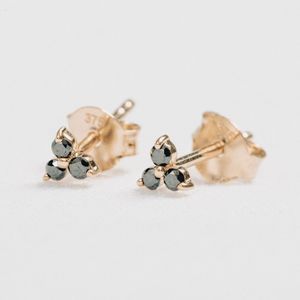 White Gold: Clover Studs - Small
