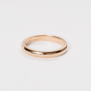 Rose Gold: Rose Gold Half Round Wedder