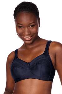 Amoena Isadora Wire Free Mastectomy Bra - Dark Blue