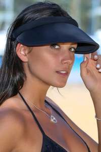 Rigon Headwear: Rigon Resort Visor - Black