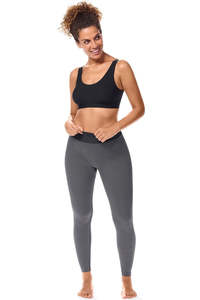 Amoena Clothing: Amoena Liane Lymphoedema Leggings - Black/Grey