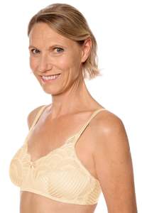 Amoena Bras: Amoena Karolina Wire Free Mastectomy Bra - Sand