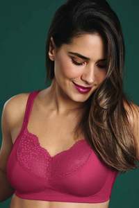 Anita Orely Wire Free Mastectomy Bra - Cherry Red