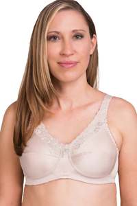 Trulife Bras: Trulife Barbara Wire Free Mastectomy Bra - Nude