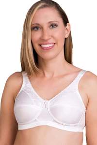 Trulife Barbara Wire Free Mastectomy Bra - White