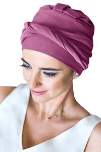 Carebell Comfort Turban - Deep Mauve