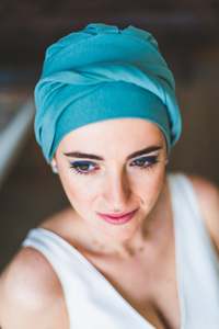 Turbans: Carebell Comfort Turban - Sky Blue