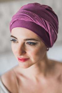 Carebell Elegance Turban - Malva Gold