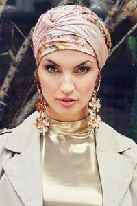 Christine Avalon Boho Turban - Soft Pastel Rose