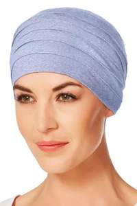 Christine Yoga Hair Loss Turban - Light Blue Melange