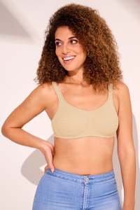 Amoena Tiana Wire Free Mastectomy Bra - Sand
